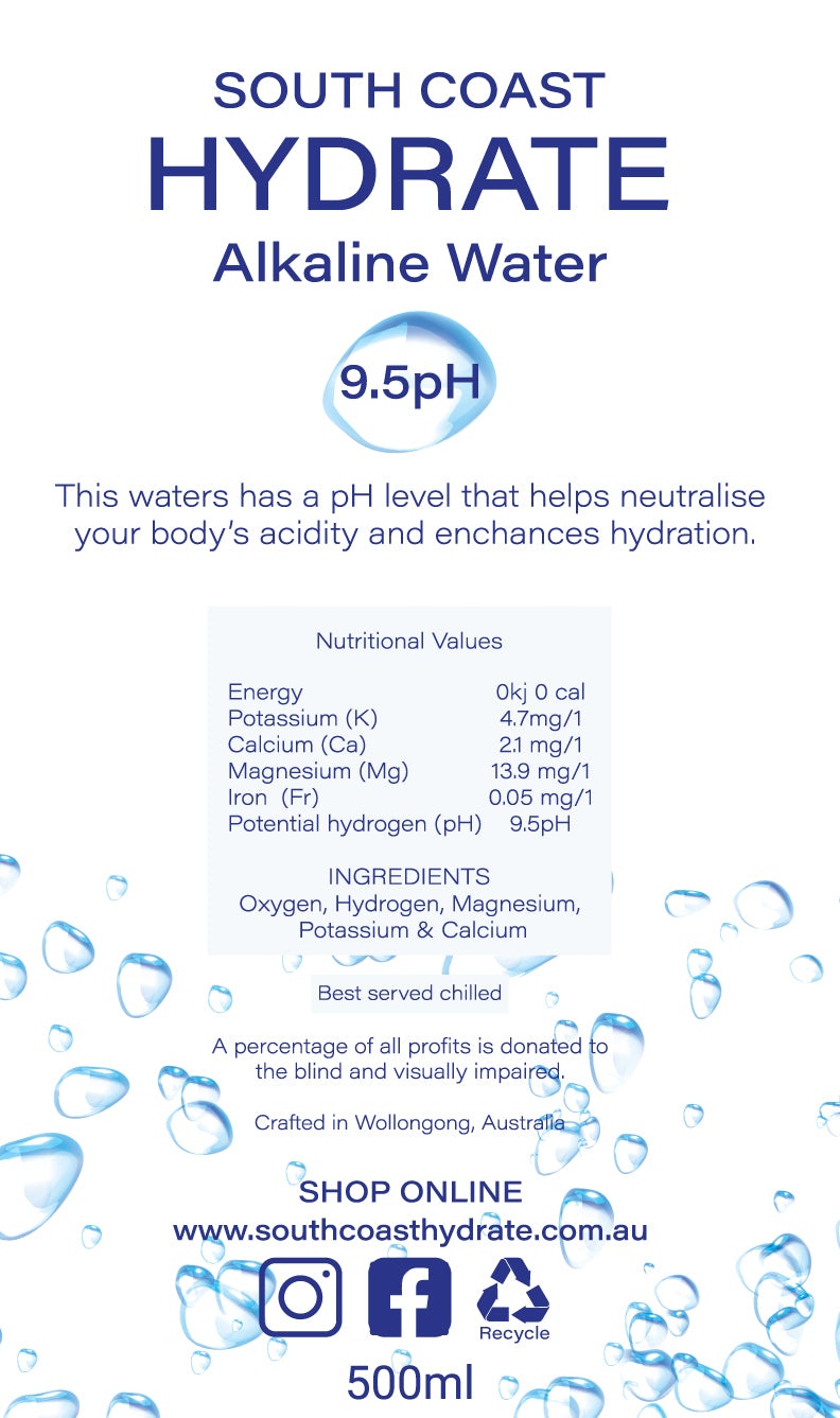 South Coast Hydrate Alkaline Water Cans